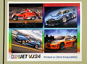 Printed 20 mil DigiMag media on a filing cabinet