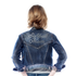 Roland VersaSTUDIO GS2-24 Vinyl Cutter & Stand Sample of HTV applied to Denim Jacket
