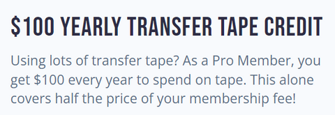 SignWarehouse PRO Benefits Tape Credit