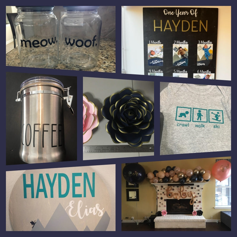 Craft vinyl used on various projects